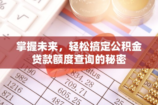 绥江掌握未来，轻松搞定公积金贷款额度查询的秘密